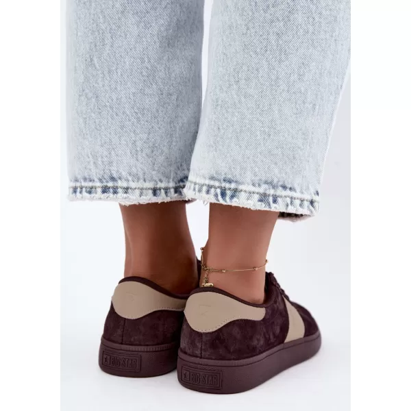  Дамски кецове BIG STAR SHOES UU274438 КАФЯВИ/БЕЖОВИ СЕНКИ 
