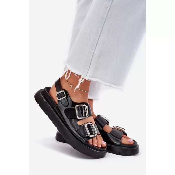  Дамски сандали BIG STAR SHOES RR274662 ЧЕРЕН 