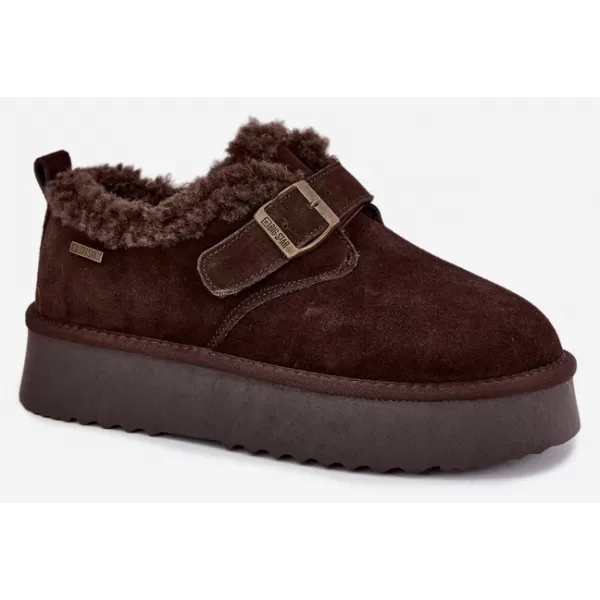  Дамски снежни човеци BIG STAR SHOES UU274319 КАФЯВО/БЕЖОВО 