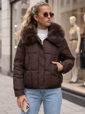 Дамско яке DSTREET TY6040 КАФЯВО