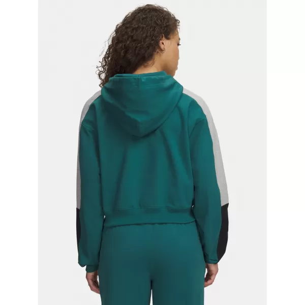  Дамски суичър UNDER ARMOUR SPORT TERRY TREND HOODIE 6009705-338 ЗЕЛЕНО 