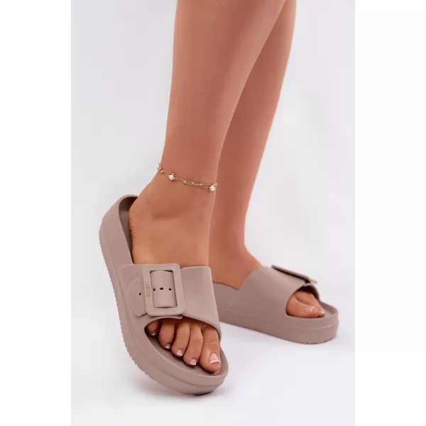  Дамски чехли BIG STAR SHOES TT274A079 БЕЖОВО 