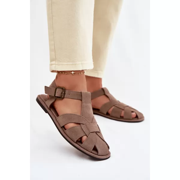  Дамски сандали BIG STAR SHOES TT274250 БЕЖОВО 