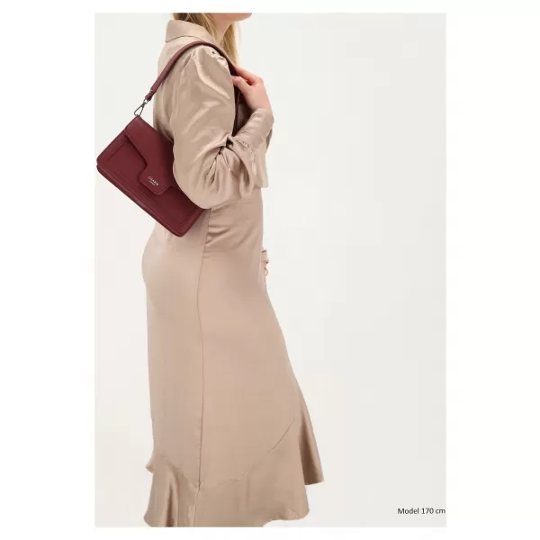  Дамска чанта CHARM LONDON Monaco W01440 Bordeaux red ЧЕРВЕНО БОРДО 