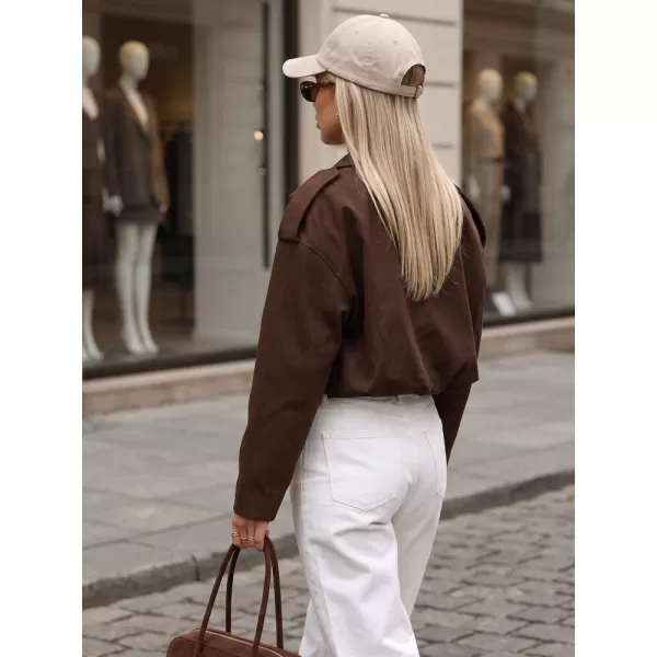 Дамско яке DSTREET TY5956 КАФЯВО 