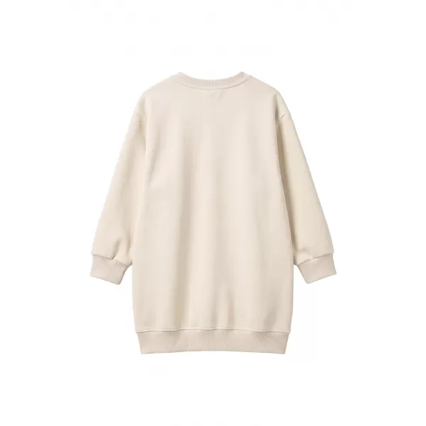  Суичър рокля за момиче URBAN CLASSICS UCK8565-02903 БЯЛ ПЯСЪК 