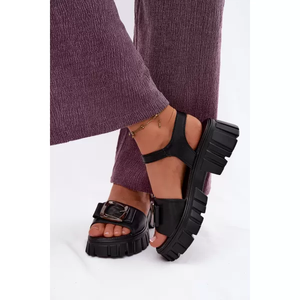 Дамски сандали VINCEZA 79611 ЧЕРЕН 
