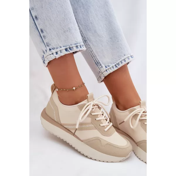  Дамски кецове BIG STAR SHOES TT274278 БЕЖОВО 