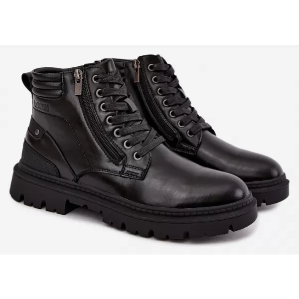  Мъжки боти до глезена BIG STAR SHOES UU174242 ЧЕРЕН 