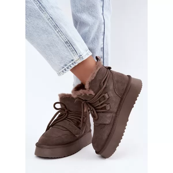  Дамски обувки BIG STAR SHOES UU274315 КАФЯВИ/БЕЖОВИ СЕНКИ 
