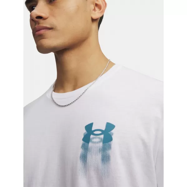  Мъжка тениска UNDER ARMOUR M BLUR LOGO SS 6009245-100 БЯЛО 