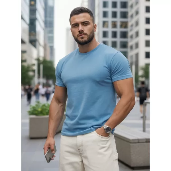  Мъжка тениска DSTREET RX5691 СВЕТЛО СИНЬО 