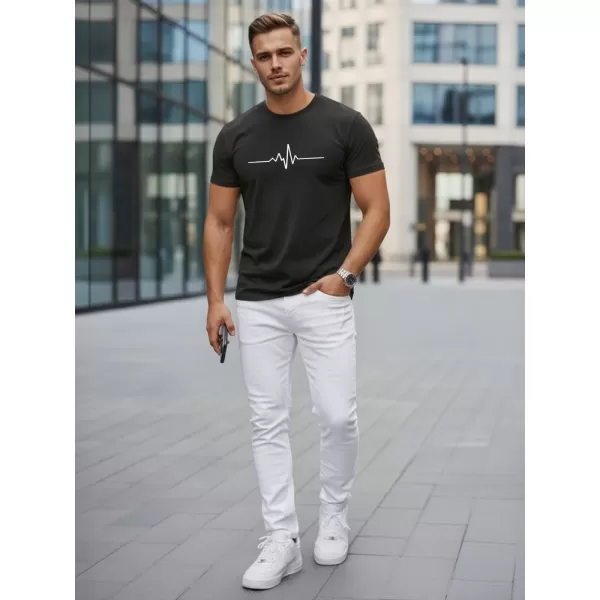  Мъжка тениска DSTREET NX5098R-BK ЧЕРЕН 