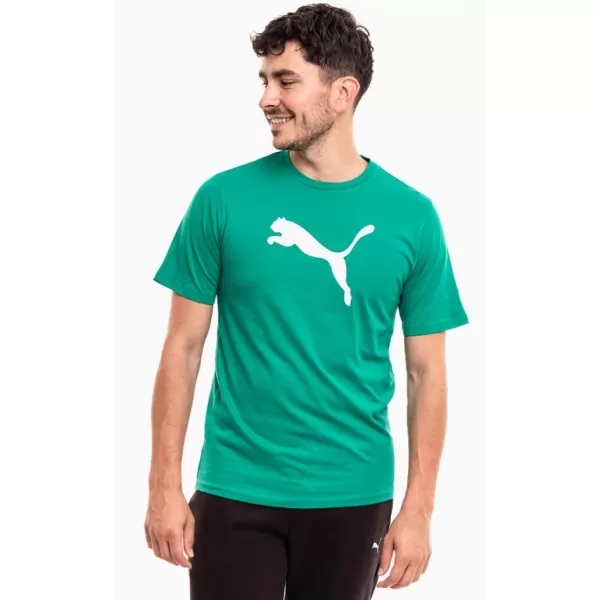  Мъжка тениска PUMA TEAMRISE LOGO JERSEY COTTON 658705-05 SPORT GREEN/ СПОРТНО ЗЕЛЕНО/ПУМА БЯЛО 