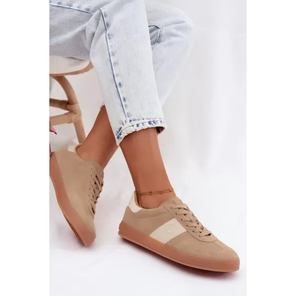  Дамски кецове BIG STAR SHOES UU274009 БЕЖОВО 