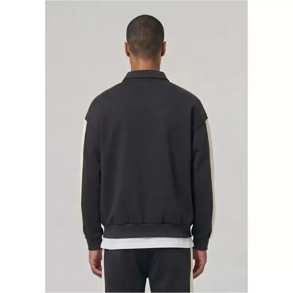  Мъжка тениска с яка URBAN CLASSICS TB8595-00007 ЧЕРЕН 