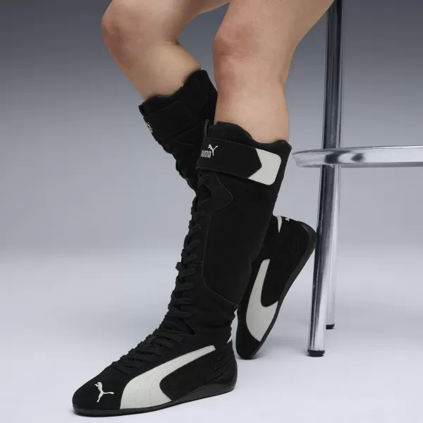  Дамски боти PUMA SPEEDCAT BOOT WNS 403770-01 ПУМА ЧЕРНО/МАТИРАНА СЛОНОВА КОСТ 