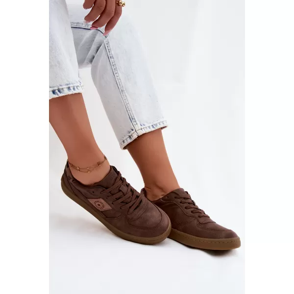  Дамски кецове BIG STAR SHOES UU274017 КАФЯВО/БЕЖОВО 