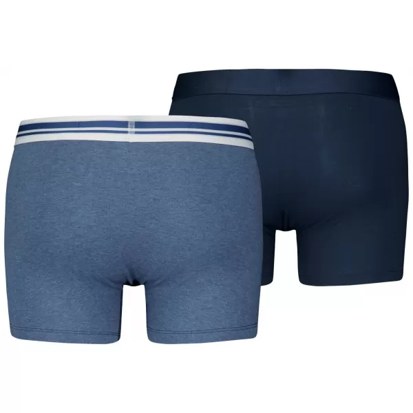  Мъжки боксерки PUMA MEN EVERYDAY PLACED LOGO BOXER 2P 93847604 СВЕТЛО СИН МЕЛАНЖ 