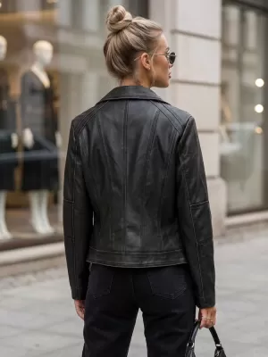Дамско яке DSTREET TY2847 ЧЕРЕН