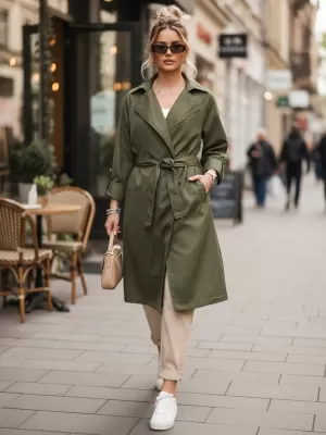 Дамско палто DSTREET TY5674 ЗЕЛЕНО