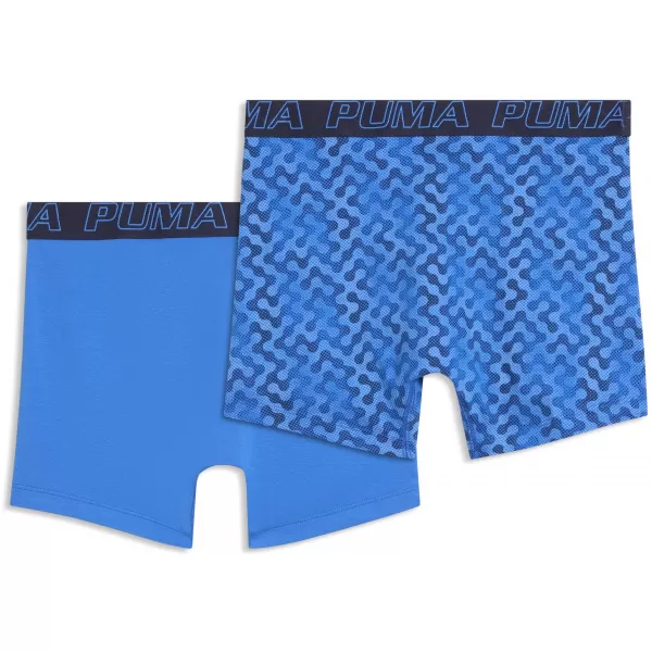  Мъжки боксерки PUMA MEN GRAPHICAL PRINT BOXERS 2P 94780404 СИНЬО КОМБО 