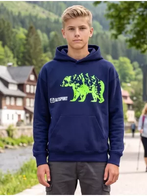 Детски суичър ALTISPORT ALM193422 СРЕДНОЩНО СИНЬО