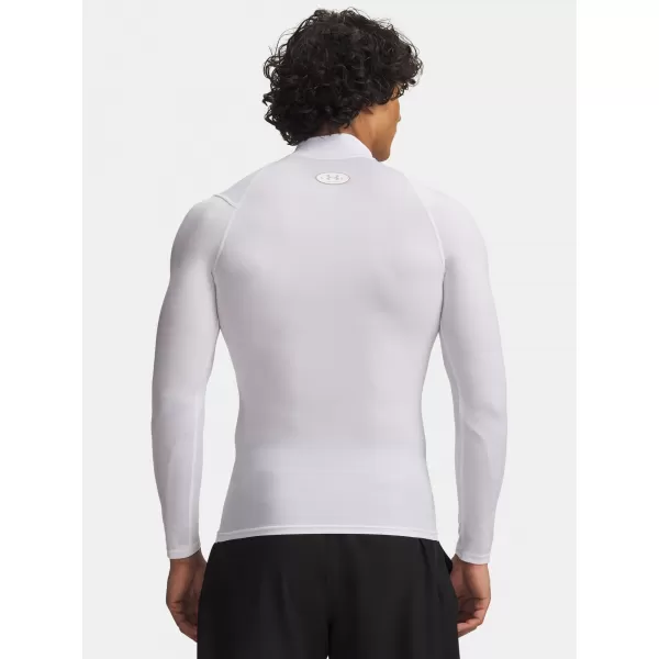  Мъжка тениска UNDER ARMOUR UA HG ELITE COMP MOCK LS 6015385-100 БЯЛО 