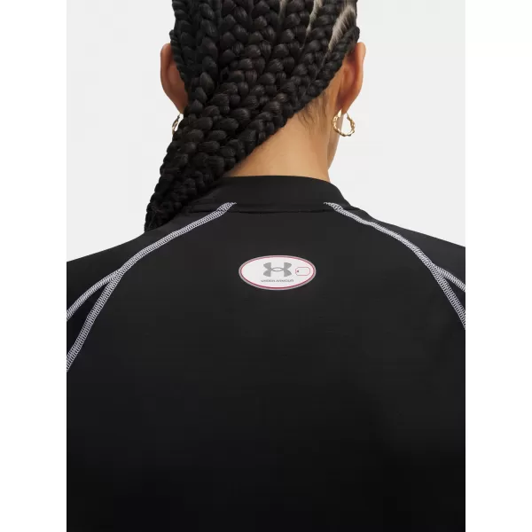  Дамска тениска UNDER ARMOUR HEATGEAR ELITE CROP MCK SS 6014710-008 ЧЕРЕН 