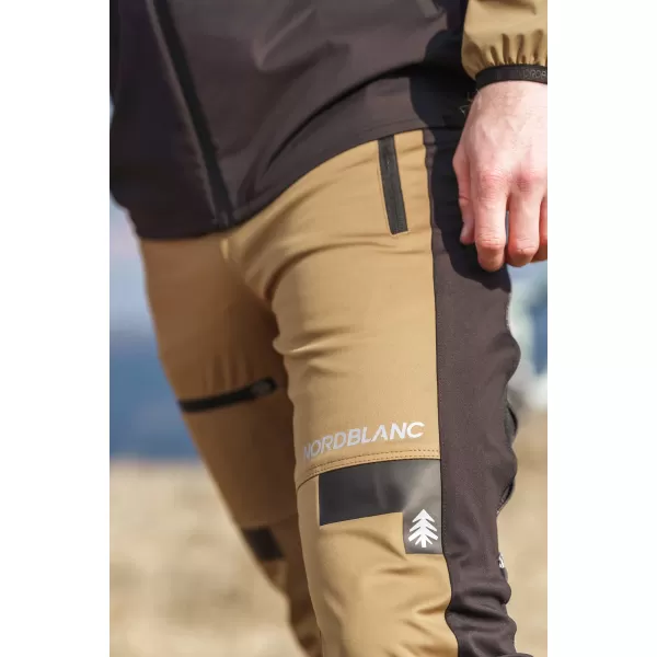  Мъжки водоустойчив мултиспортен панталон NORDBLANC RIDGEWALK NBSPM8325 КАФЯВО 