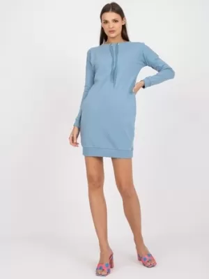 Рокля BASIC FEEL GOOD AP-SK-A-006.73 СВЕТЛО СИНЬО