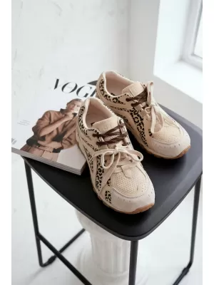 Дамски кецове BIG STAR SHOES TT274549 БЕЖОВО