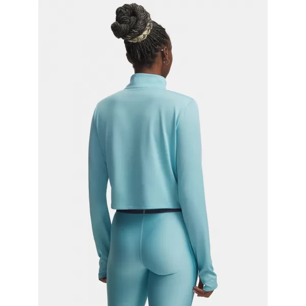 Дамска тениска UNDER ARMOUR TECH BRANDED 1/2 ZIP 6009988-425 СИНЬО 