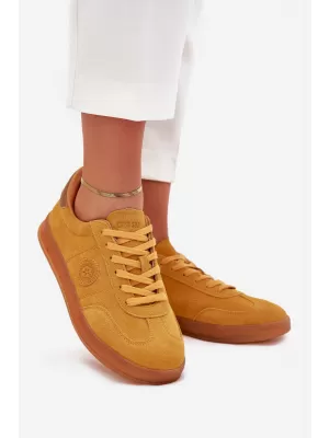 Дамски кецове BIG STAR SHOES RR274846 ЖЪЛТО/ЗЛАТНО