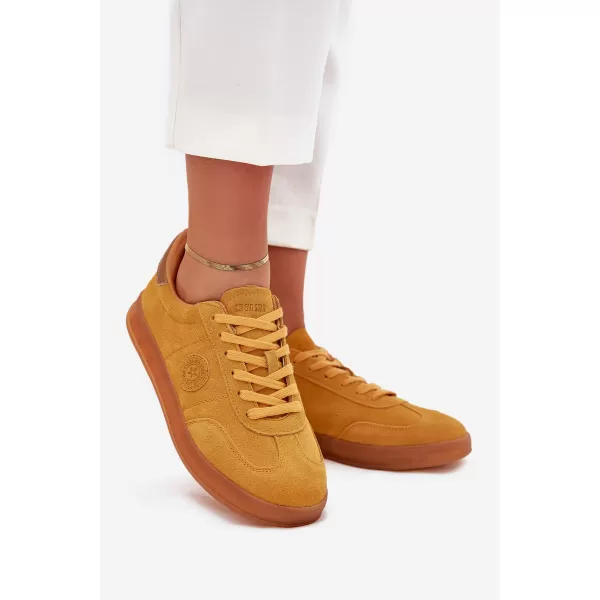  Дамски кецове BIG STAR SHOES RR274846 ЖЪЛТО/ЗЛАТНО 