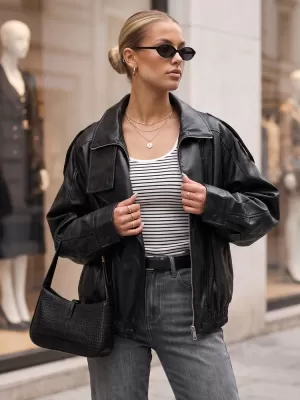 Дамско яке DSTREET TY5960 ЧЕРЕН