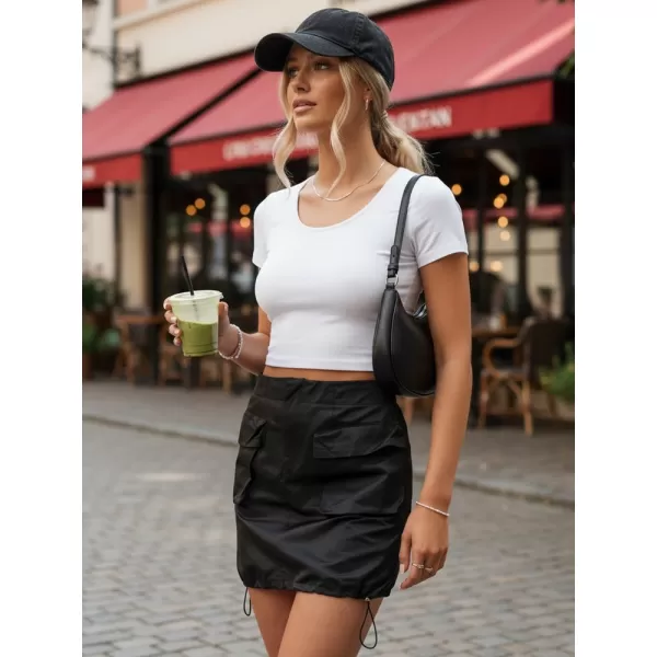  Дамска пола DSTREET CY0437 ЧЕРЕН 