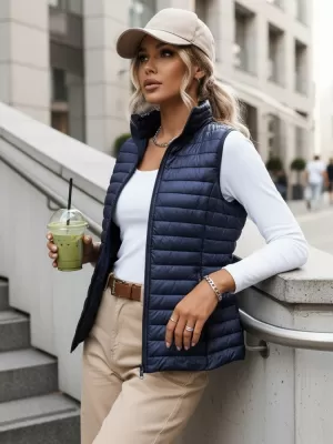 Дамски елек DSTREET TY3962 ТЪМНО СИНЬО