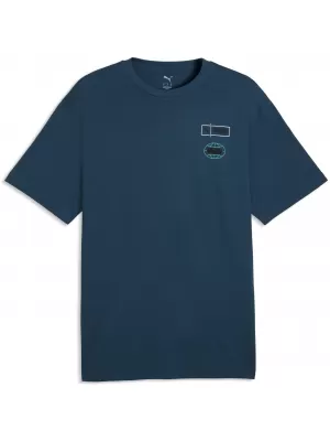 Мъжка тениска PUMA GRAPHICS RELAXED STACKED TEE 69436836 СРЕДНОЩЕН БЕНЗИН