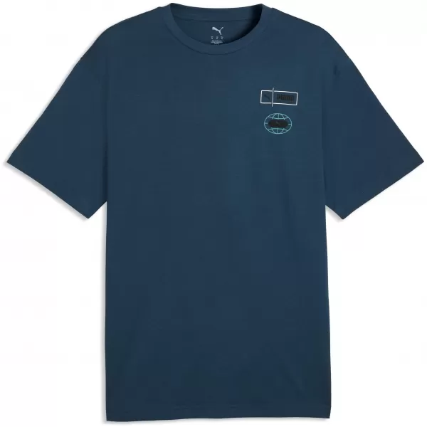  Мъжка тениска PUMA GRAPHICS RELAXED STACKED TEE 69436836 СРЕДНОЩЕН БЕНЗИН 