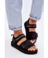Дамски сандали BIG STAR SHOES LL274784 ЧЕРЕН