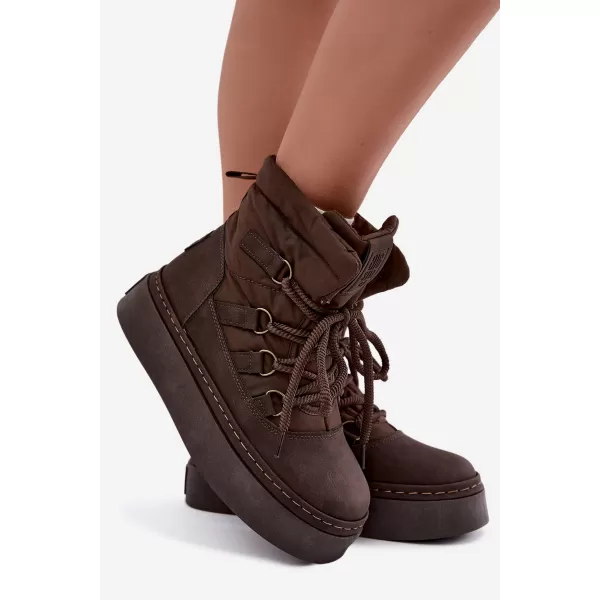  Дамски обувки BIG STAR SHOES UU274191 КАФЯВО/БЕЖОВО 