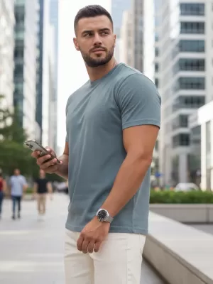 Мъжка тениска DSTREET RX5678 СИНЬО