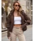 Дамско яке DSTREET TY5895 КАФЯВО