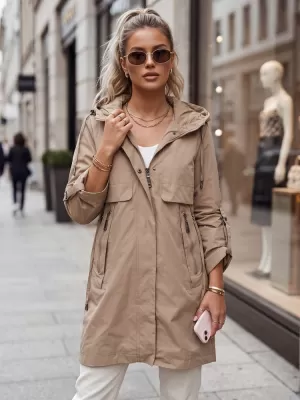 Дамско яке DSTREET TY5808 БЕЖОВО