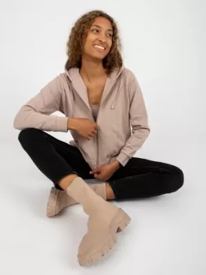 Дамски суичър BASIC FEEL GOOD B-002.65 ТЪМНО БЕЖОВО