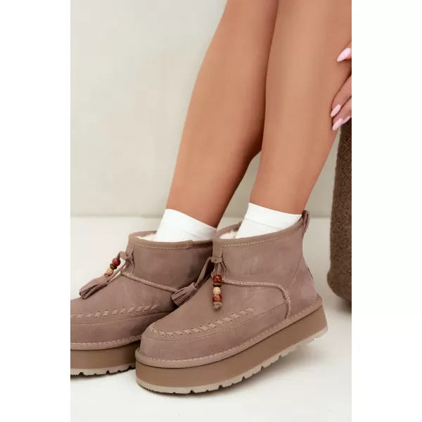  Дамски обувки BIG STAR SHOES UU274679 БЕЖОВО 