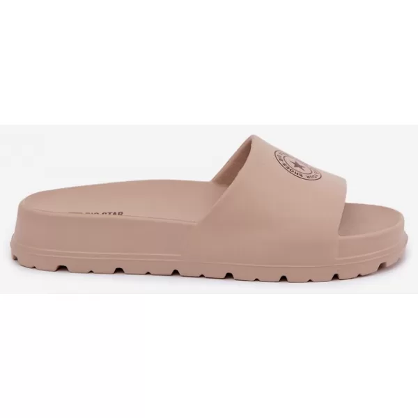  Дамски чехли BIG STAR SHOES UU274074 НЮАНСИ НА КАФЯВО И БЕЖОВО 