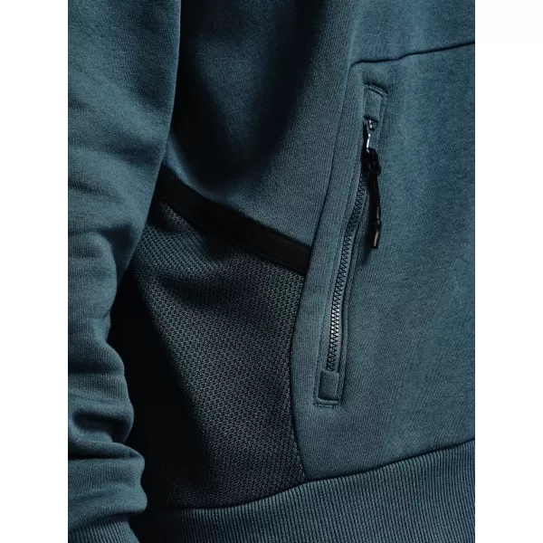  Мъжки суичър UNDER ARMOUR RIVAL FLEECE AMP FZ HD 1357113-467 СИНЬО 