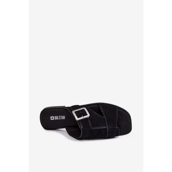  Дамски чехли BIG STAR SHOES TT274477 ЧЕРЕН 